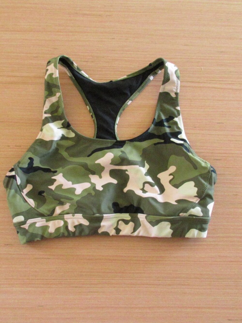 The Upside Camo Racerback Sports Bra – Small
